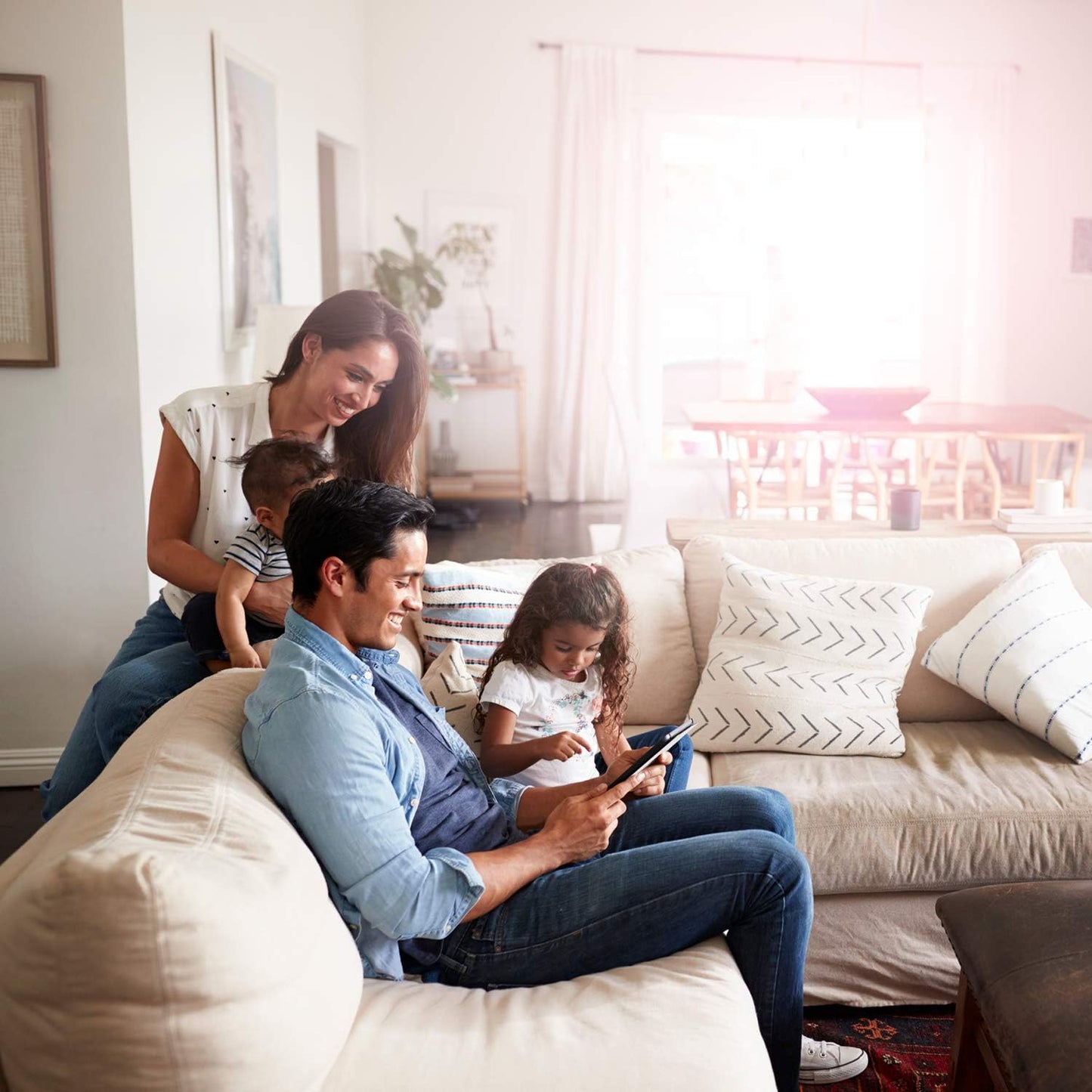 Thermotechnology Connected BCC50 Wi-Fi Thermostat-Compatible with Alexa and Google Assistant, All-In-One, Touch Screen, Safety Control, Smart Home, White