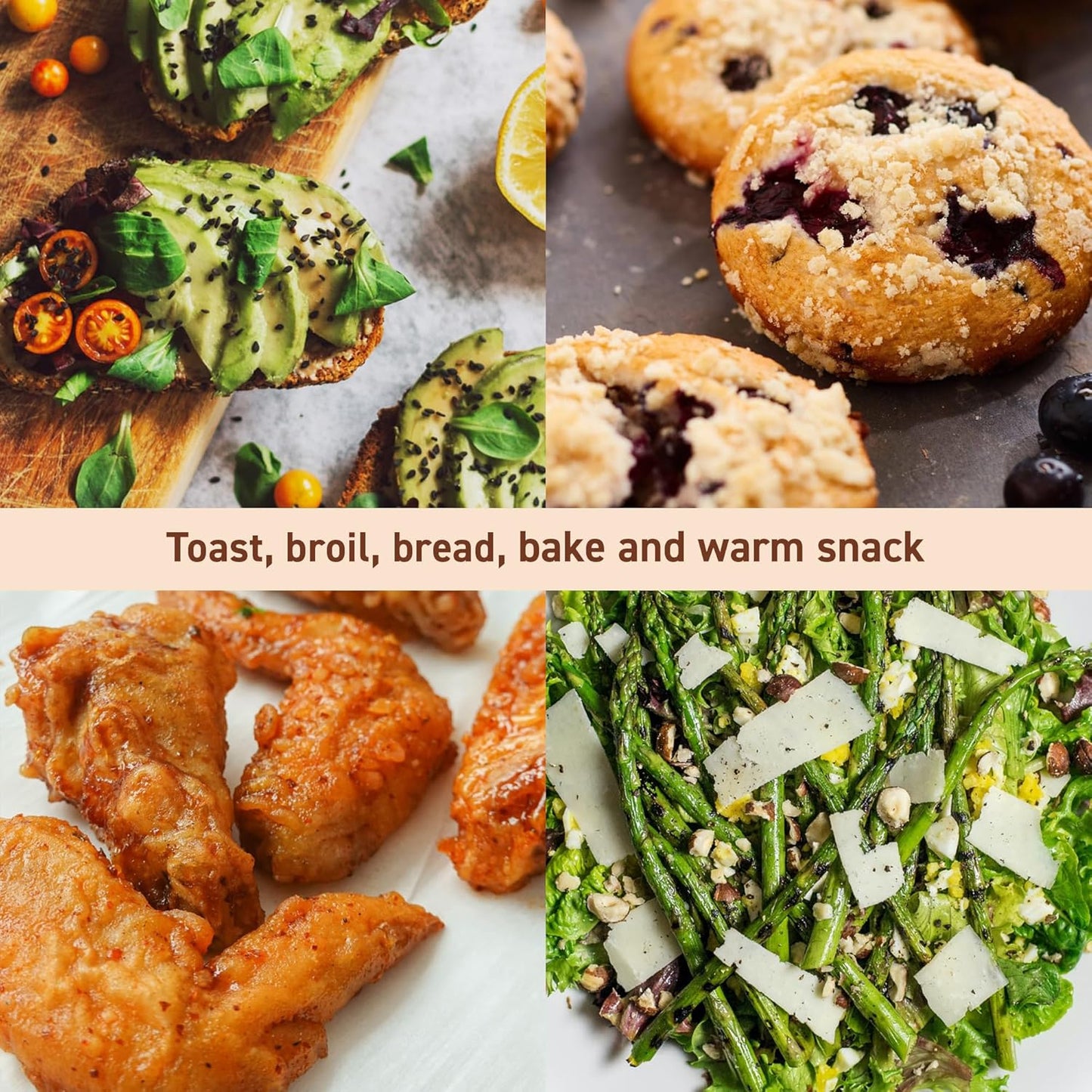 ETO236 Personal Compact 2 Slice Countertop Toaster Oven with 15 Minute Timer & Adjustable Temperature, Bake, Broil, & Toast, Black