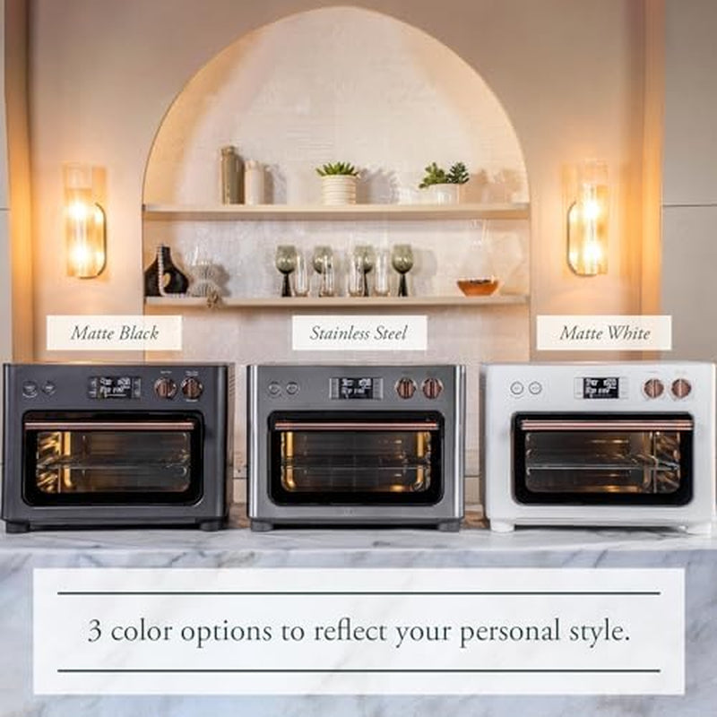 Couture Oven with 14 Essential Cooking Modes, Including Air Fry, Crispfinish, Bake, Broil, Roast, Toast, Pizza, Wifi & Smart Connected, Voice Control, Countertop Small Appliances, Matte White
