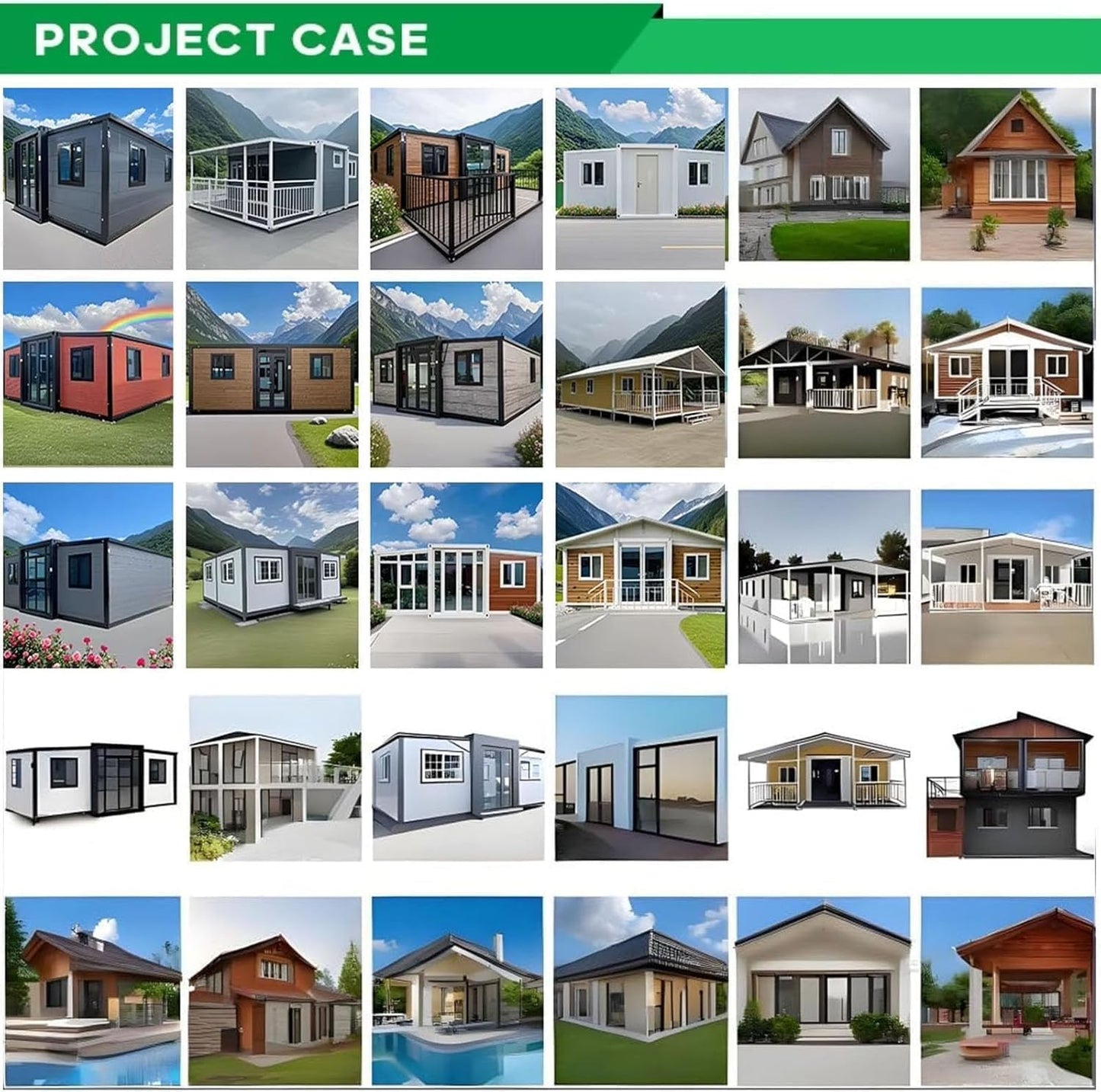 Prefab Tiny Homes for Sale | Expandable Foldable Modular Container Home with Bedroom, Bathroom & Kitchen, Portable Prefabricated Tiny Houses to Live in for Adults, Backyard Guest or Vacation Cabin