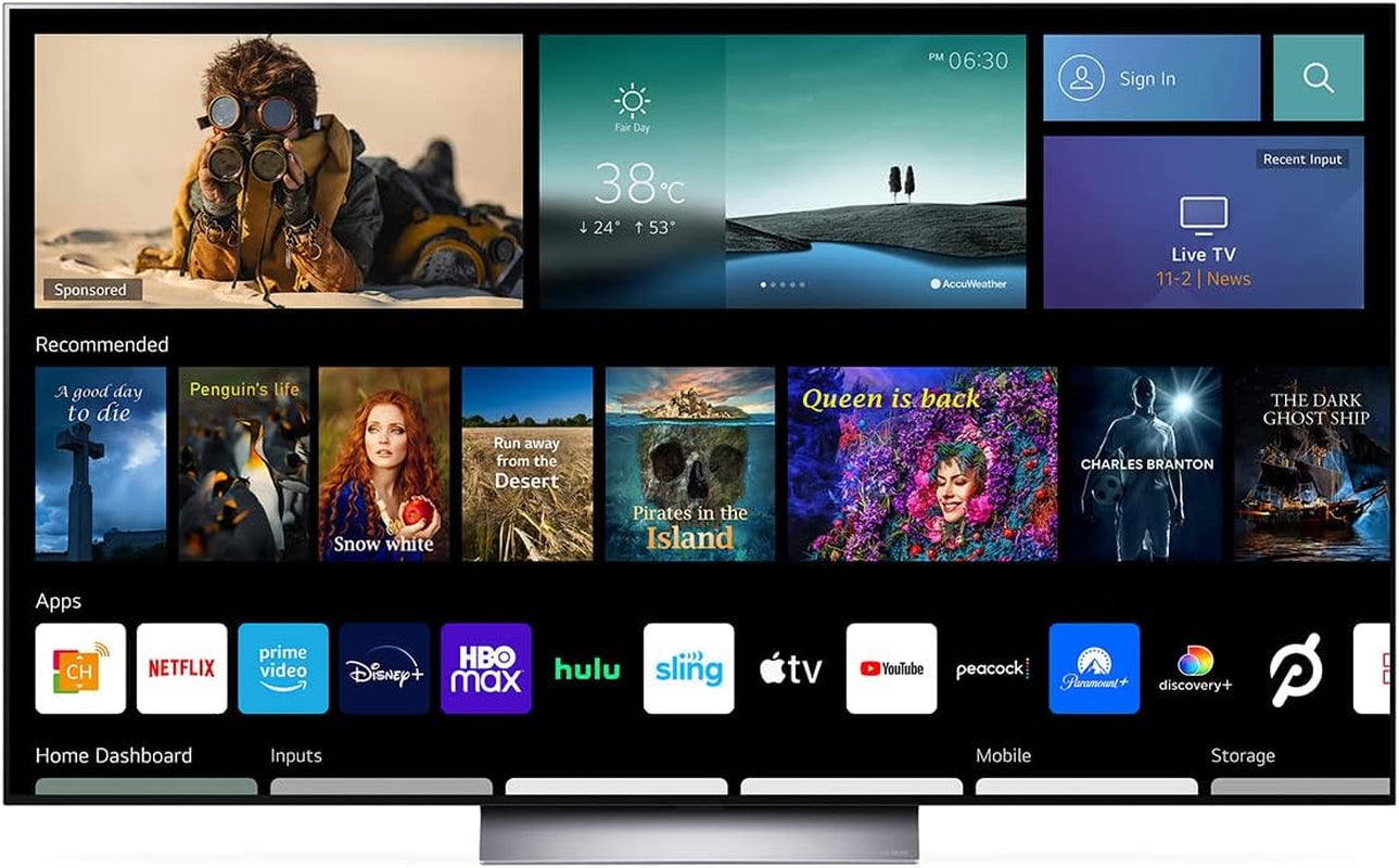 C2 Series 65-Inch Class OLED Evo Smart TV OLED65C2PUA, 2022 - Ai-Powered 4K TV, Alexa Built-In