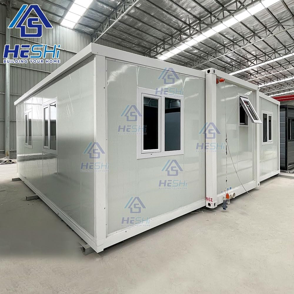 20FT Tiny Houses to Tive In, Prefab Homes, Equipped with a Bedroom, Bathroom and Kitchen, Prefabricated Container House Designed Specifically for Adults, Expandable Container House