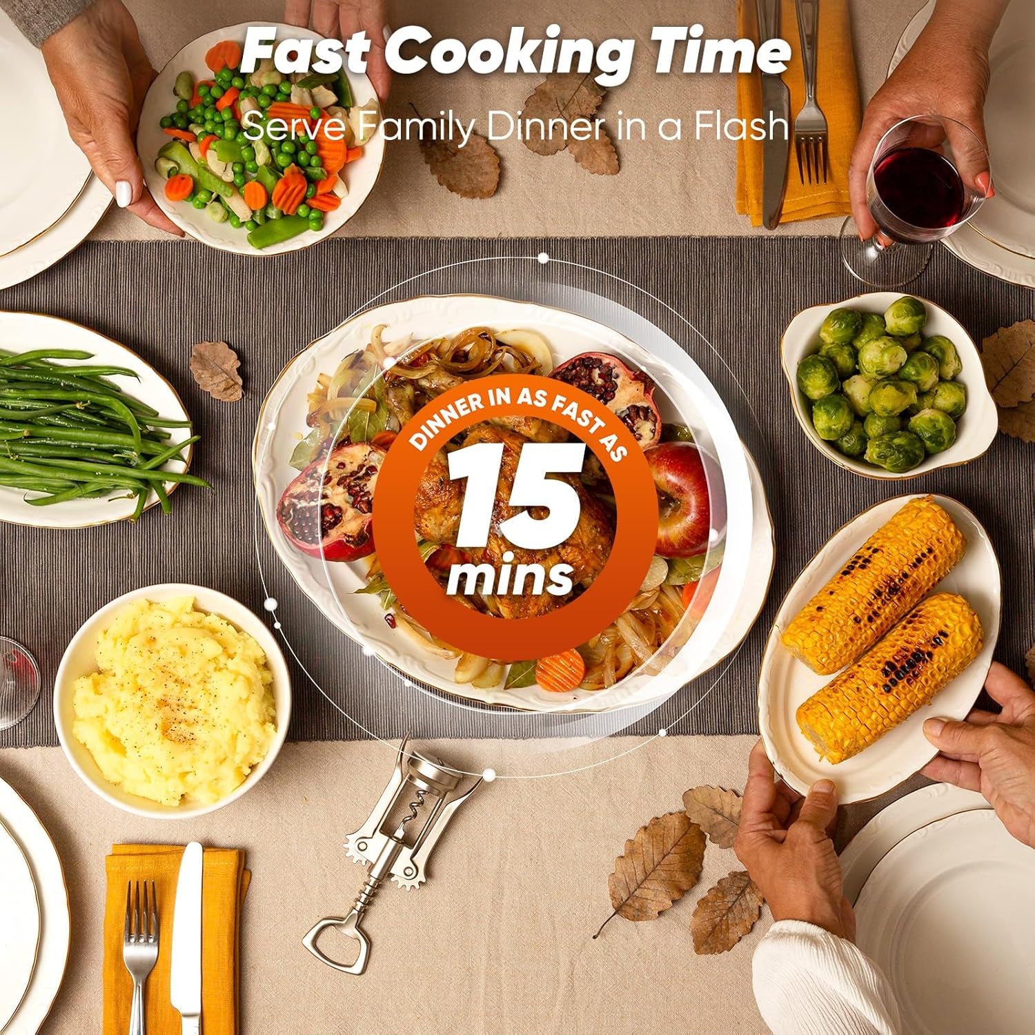 Bravo Pro Smart 21QT Toaster Oven Air Fryer Combo, Convection Oven Countertop, 10 Functions All in 1, with Even & Quick Crisp Technology, 50-450°F, 1800W, Mint Green