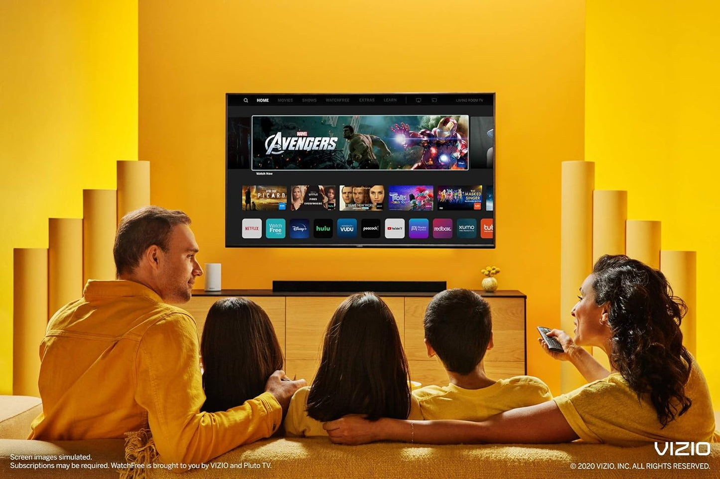 50 Inch 4K Smart TV, V-Series UHD LED HDR Television with Apple Airplay and Chromecast Built-In