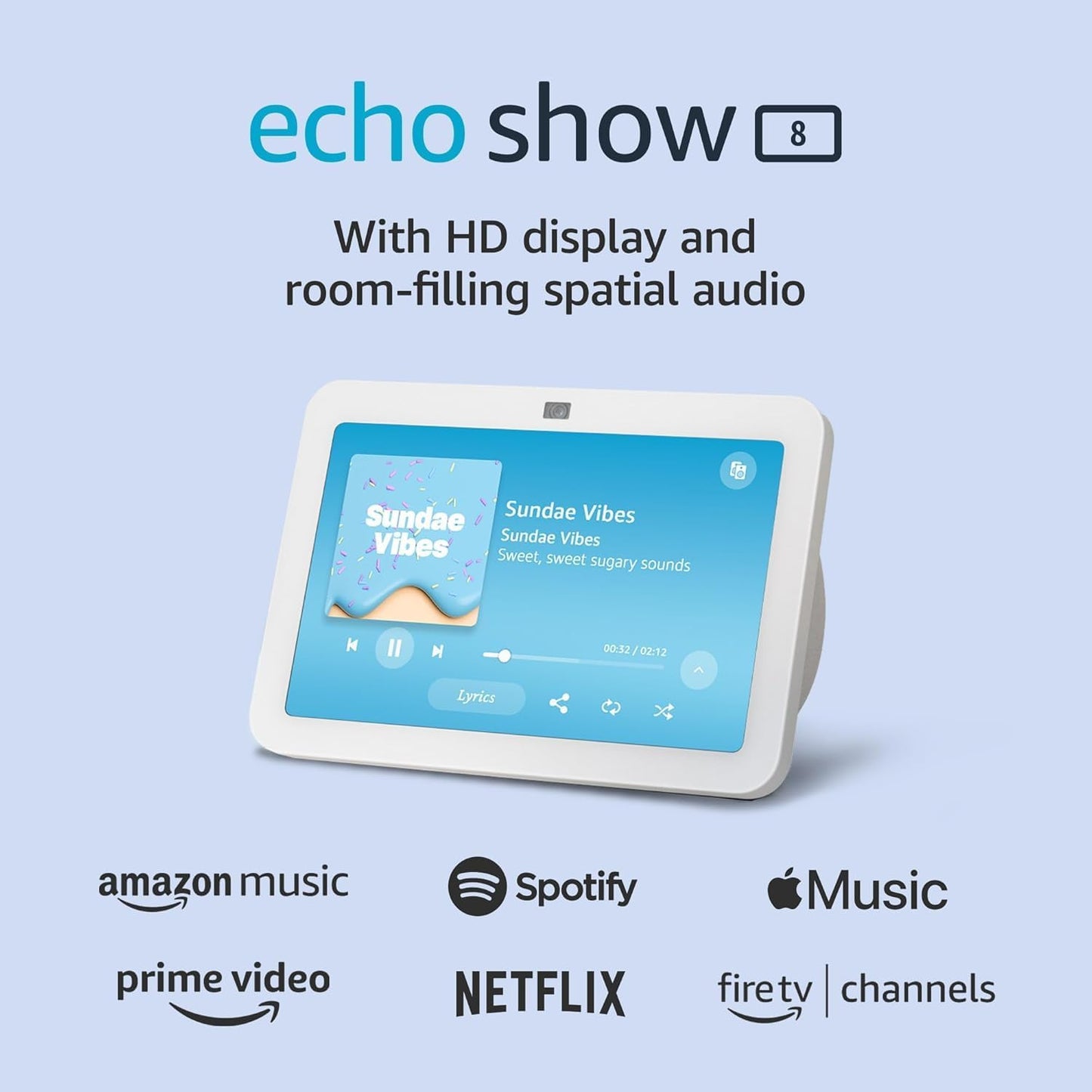 Echo Show 8 with Ring Battery Doorbell (Newest Model), with Alexa+ Early Access