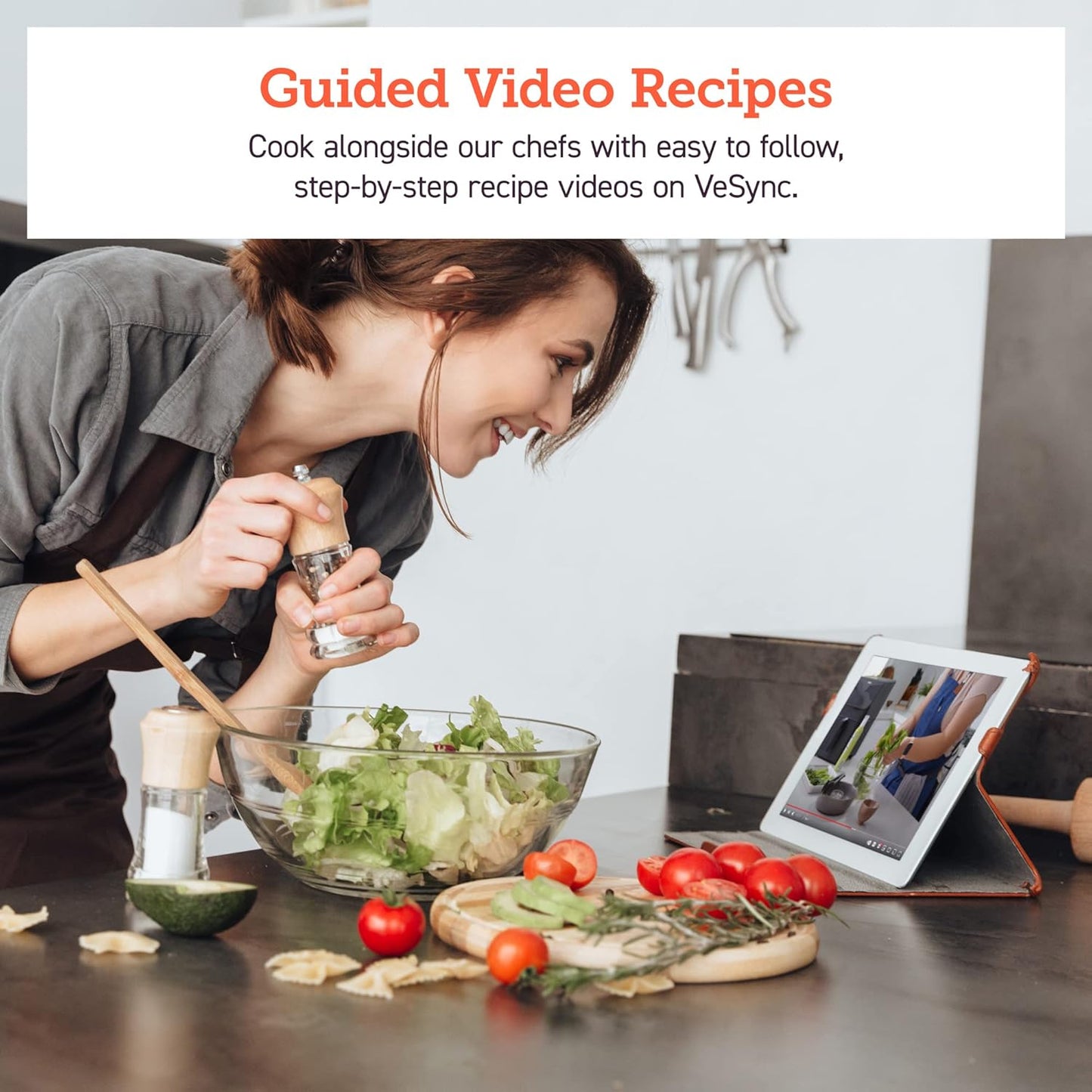 Air Fryer 5.8QT Pro Gen Smart 11-In-1 Toaster Oven , 100 Recipes Cookbook, 200+ Online Recipes , APP and Touch Screen Control, Works with Alexa & Google Assistant, Dishwasher-Safe Square Basket