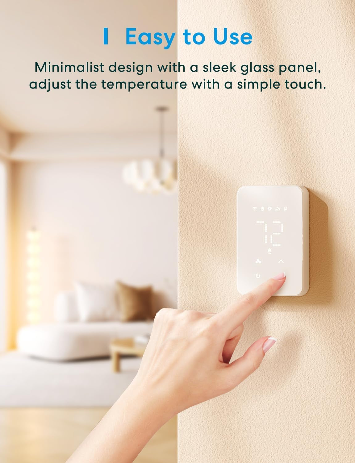 Matter Smart Thermostat for Electric Baseboard Heater, Works with Alexa, Homekit, Google, Smartthings, Programmable Wifi Thermostat for House, Energy Saving, App & Voice Control for Smart Home