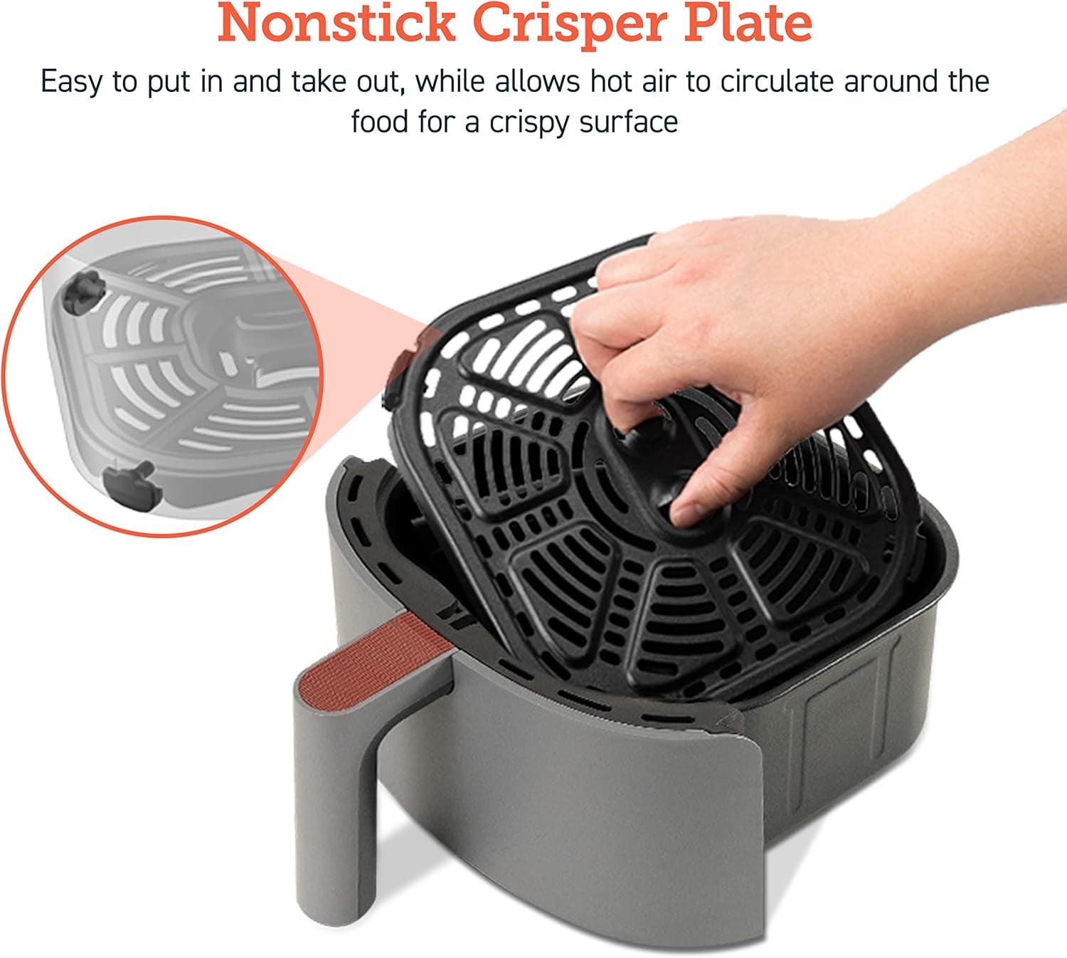 Air Fryer 4 Qt, 7 Cooking Functions Airfryer, 150+ Recipes on Free App, 97% Less Fat Freidora De Aire, Dishwasher-Safe, Designed for 1-3 People, Lite 4.0-Quart, Smart, Truffle Gray