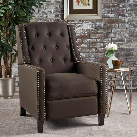 Push Back Recliner Modern High Back Accent Chair for Living Room