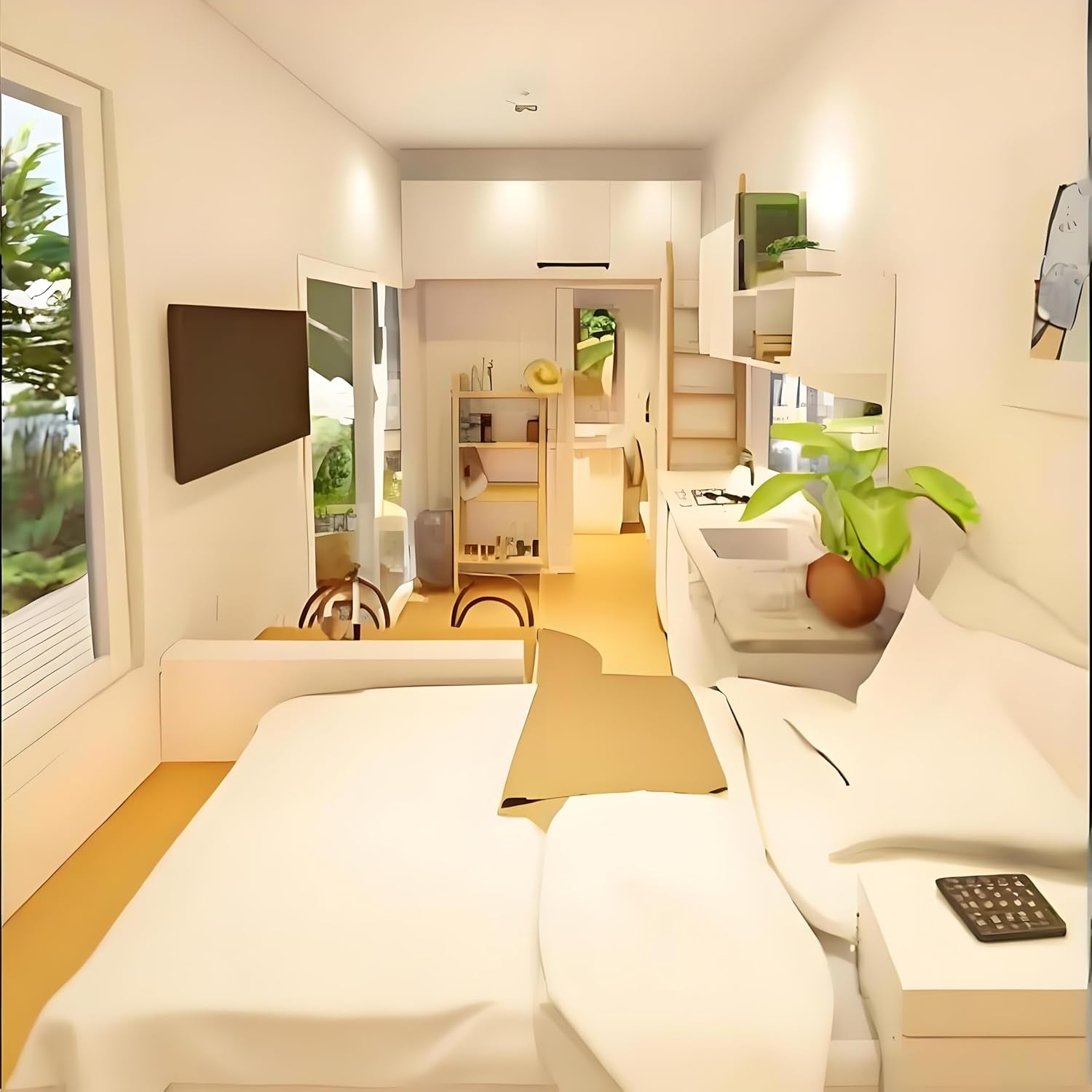 Portable Tiny House 20FT/40FT – Expandable Foldable Prefab Home with 1-3 Bedrooms, Full Bathroom & Kitchen | Modular Container House for Living, Office, or Small Shop