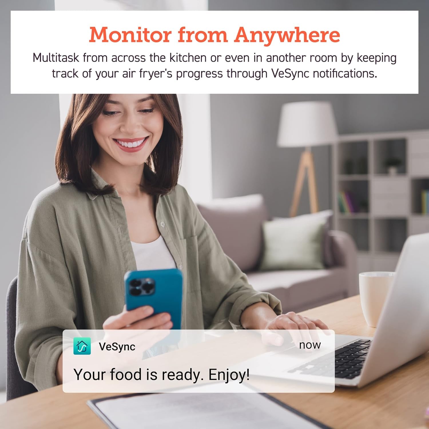 Air Fryer 5.8QT Pro Gen Smart 11-In-1 Toaster Oven , 100 Recipes Cookbook, 200+ Online Recipes , APP and Touch Screen Control, Works with Alexa & Google Assistant, Dishwasher-Safe Square Basket