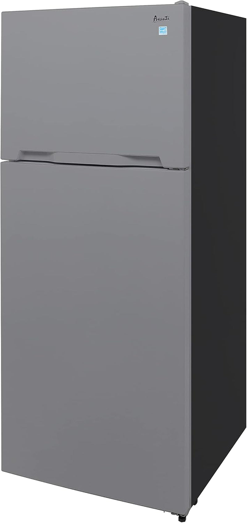 Apartment Refrigerator Freestanding Dual Door Design Fridge with Top Freezer, Adjustable Temperature Control and Frost Free Defrost, for Condo, House, Small Kitchen Use, 14.3-Cu.Ft, Metallic