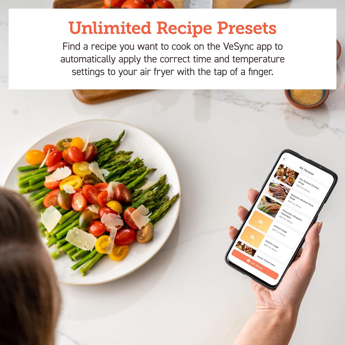 Air Fryer 5.8QT Pro Gen Smart 11-In-1 Toaster Oven , 100 Recipes Cookbook, 200+ Online Recipes , APP and Touch Screen Control, Works with Alexa & Google Assistant, Dishwasher-Safe Square Basket