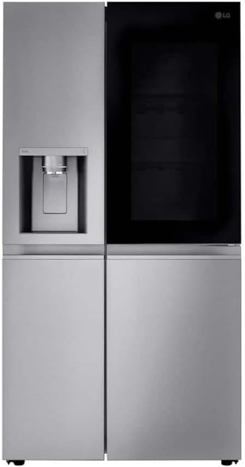 27 Cu. Ft. Side by Side Smart Refrigerator W/Instaview and Craft Ice in Printproof Stainless Steel