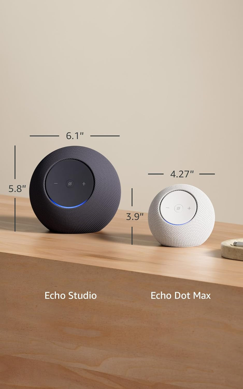 Echo Dot Max (Newest Model), Alexa Speaker with Room-Filling Sound and Built-In Smart Home Hub, with Alexa+ Early Access, Glacier White