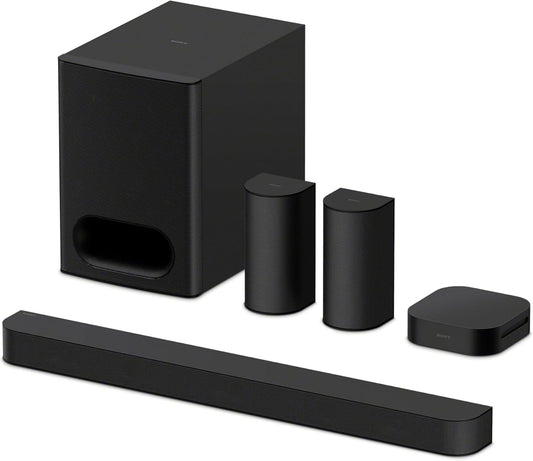 BRAVIA Theater System 6, 5.1Ch Home Theater System Sound Bar with Subwoofer and Rear Speakers, Surround Sound by Dolby Atmos/Dts:X Compatible HT-S60