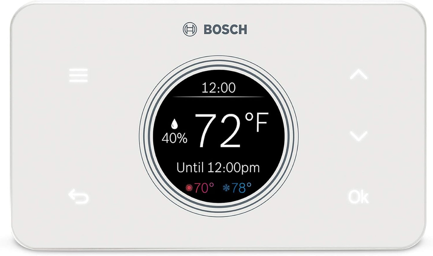 Thermotechnology  Connected BCC50 Wi-Fi Thermostat-Compatible with Alexa and Google Assistant, All-In-One, Touch Screen, Safety Control, Smart Home, White