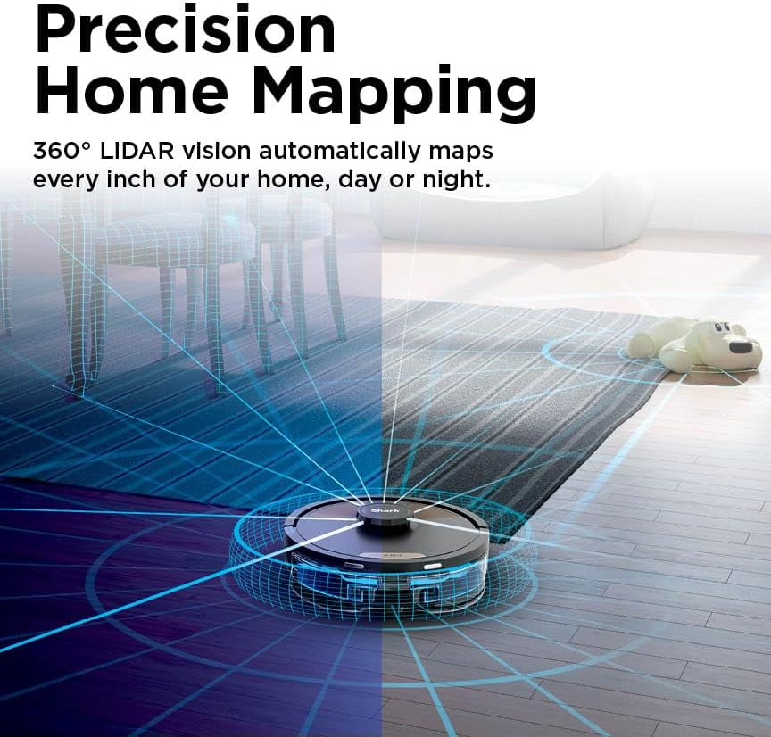 Matrix plus Robot Vacuum and Mop with Self-Empty HEPA Base, Sonic Mopping, Matrix Clean, Home Mapping, HEPA Bagless Self Empty Base, Cleanedge, for Pet Hair, UR2650WS