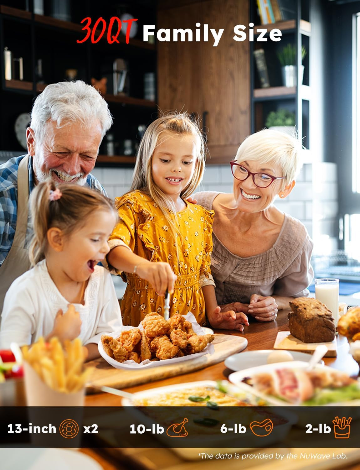 Bravo XL Pro Air Fryer Toaster Oven with Grill Combo, 2025 New Ultra-Fast Convection System, 35% Crispier, 2X More Even, 142 Presets, 50-500F, Smarter Probe, PFAS Free, 30QT, Stainless Steel