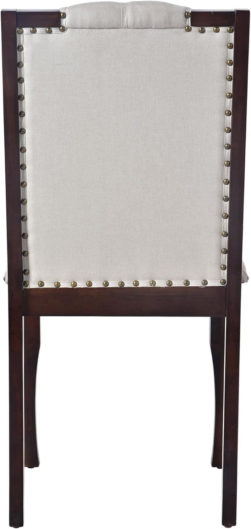 6-Piece Dining Table Set, 60" Solid Wood Rectangular Table with 4 Upholstered Chairs and 1 Bench, Modern Farmhouse for Kitchen Room, Black