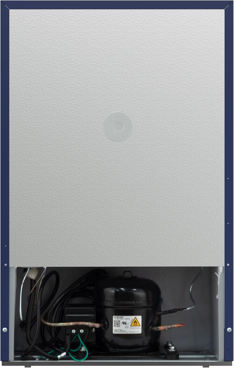 Mini Refrigerator, Compact Freezer Compartment, Adjustable Thermostat Control, Reversible Door, Contemporary Series, 4.5 Cu Ft, Blue