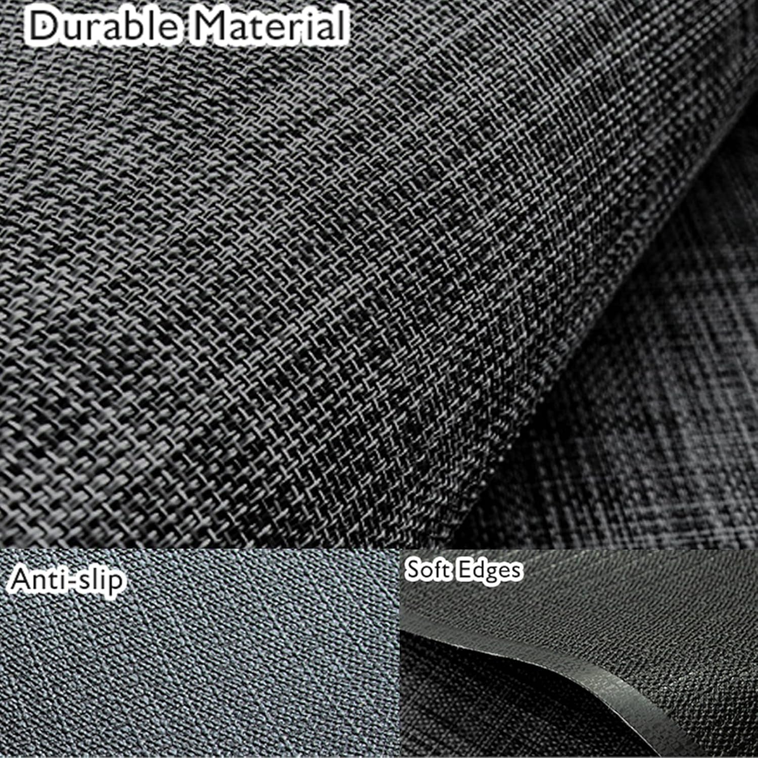 Office Chair Mat for Hardwood & Tile Floor, 36" X 48" Heavy Duty Computer Gaming Chair Mat for Rolling Chairs Non-Curve, Anti-Slip, Floor Protector for Home Office (Black)