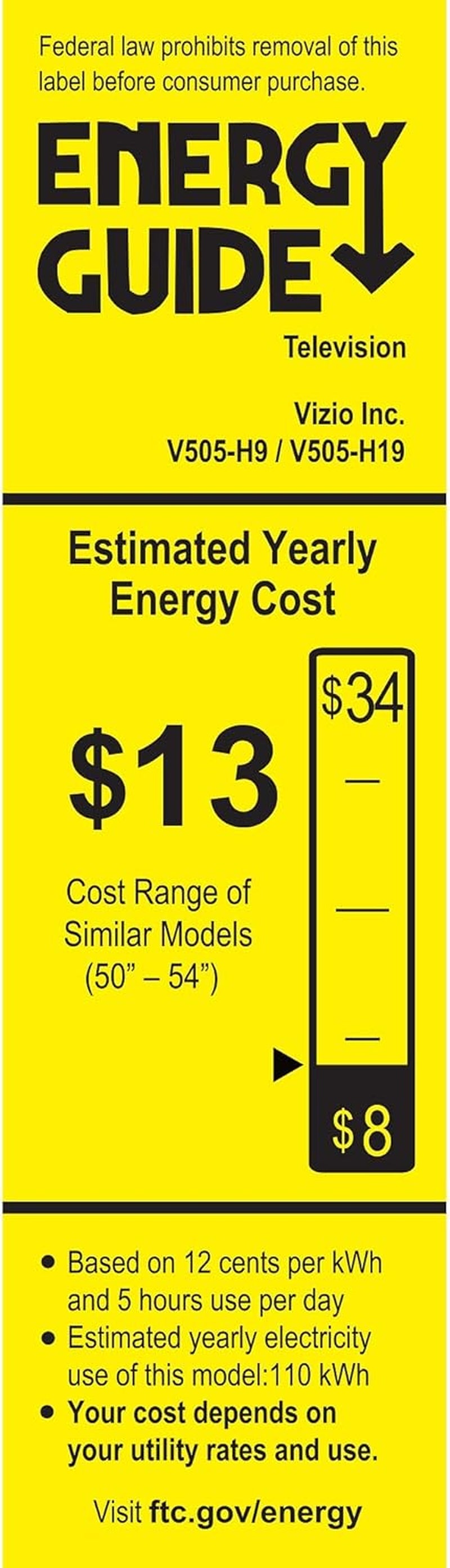 50 Inch 4K Smart TV, V-Series UHD LED HDR Television with Apple Airplay and Chromecast Built-In