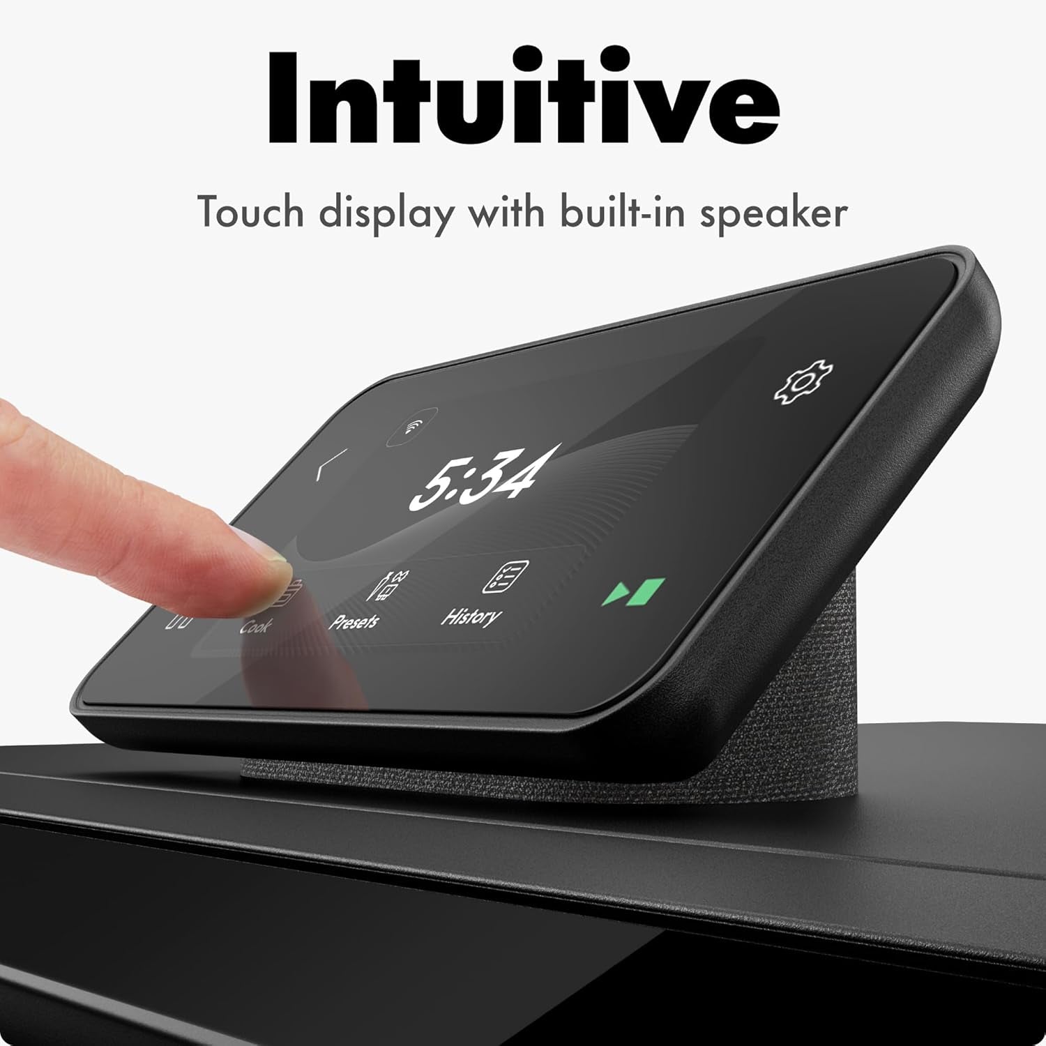 Minioven Smart Toaster Oven Air Fryer Combo, 11-In-1 Countertop Convection Oven, Bake, Broil, Air Fry, Broil, Dehydrate, 1750W, 25 Qt Capacity, Fast Cooking with Touchscreen Controls – Black