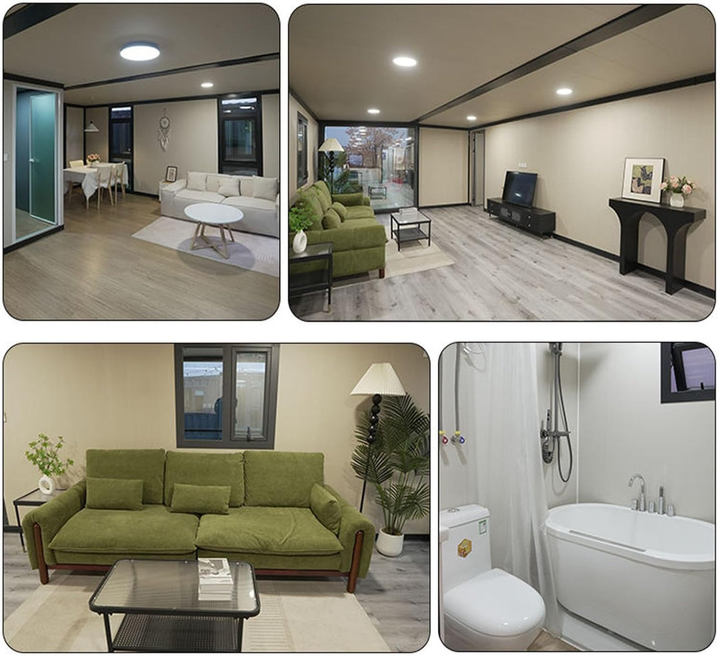 Prefab Tiny Homes for Sale | Expandable Foldable Modular Container Home with Bedroom, Bathroom & Kitchen, Portable Prefabricated Tiny Houses to Live in for Adults, Backyard Guest or Vacation Cabin