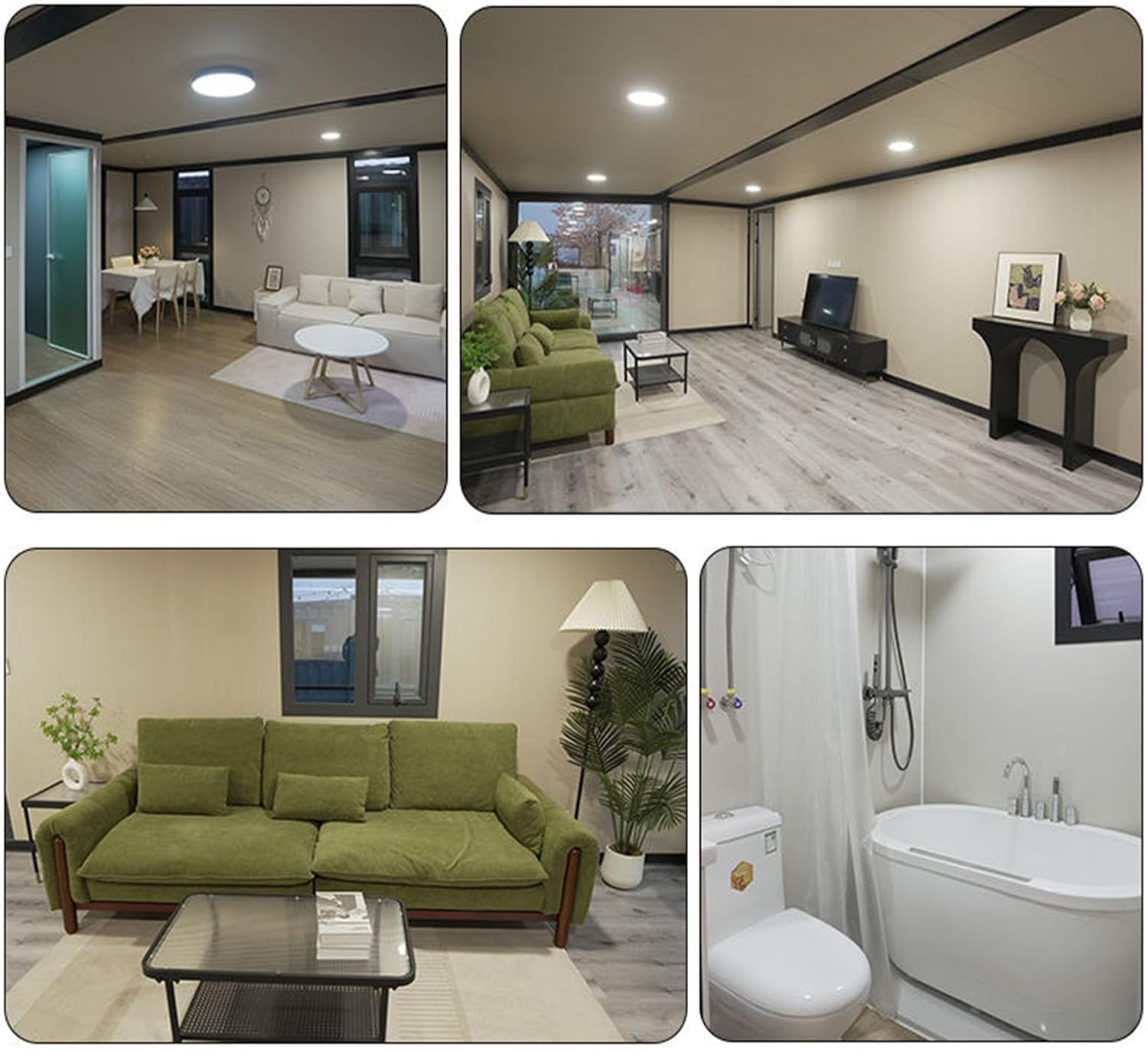 Prefab Tiny Homes for Sale | Expandable Foldable Modular Container Home with Bedroom, Bathroom & Kitchen, Portable Prefabricated Tiny Houses to Live in for Adults, Backyard Guest or Vacation Cabin