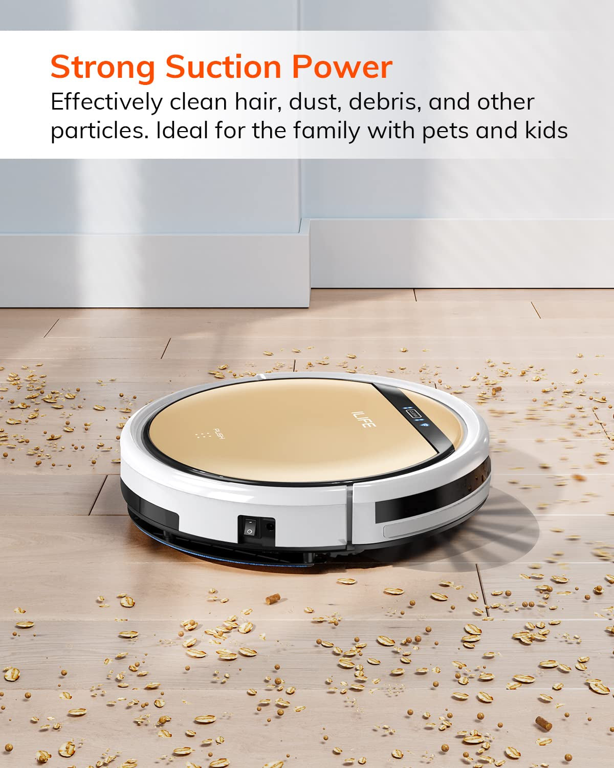 V5S plus Robot Vacuum and Mop Combo with Wi-Fi/App/Alexa, Automatic Self-Charging Robotic Vacuum Cleaner, Slim and Quiet, Cleans Hard Floors Carpets and Pet Hair (V5S Pro Upgrade Version)