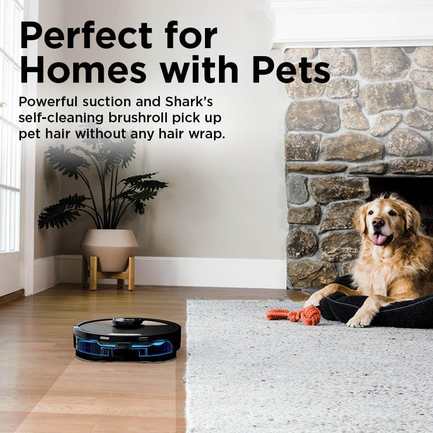 Matrix plus Robot Vacuum and Mop with Self-Empty HEPA Base, Sonic Mopping, Matrix Clean, Home Mapping, HEPA Bagless Self Empty Base, Cleanedge, for Pet Hair, UR2650WS