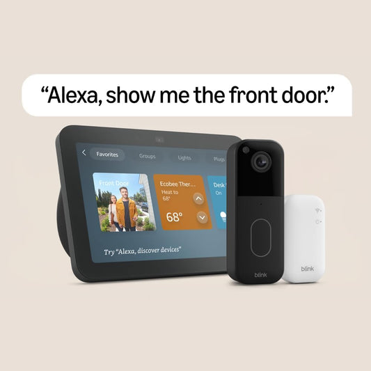 Echo Show 8 with Blink Video Doorbell (Newest Model), with Alexa+ Early Access