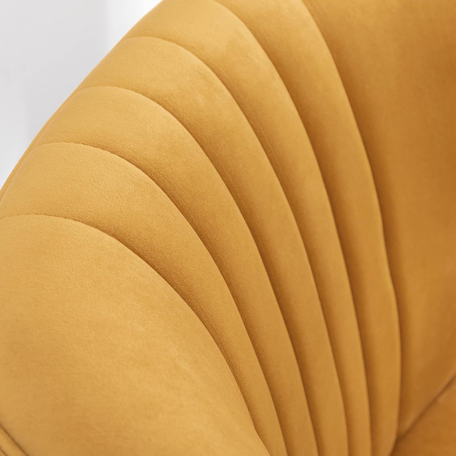 Elon Contemporary Velvet Upholstered Accent Chair, Gold