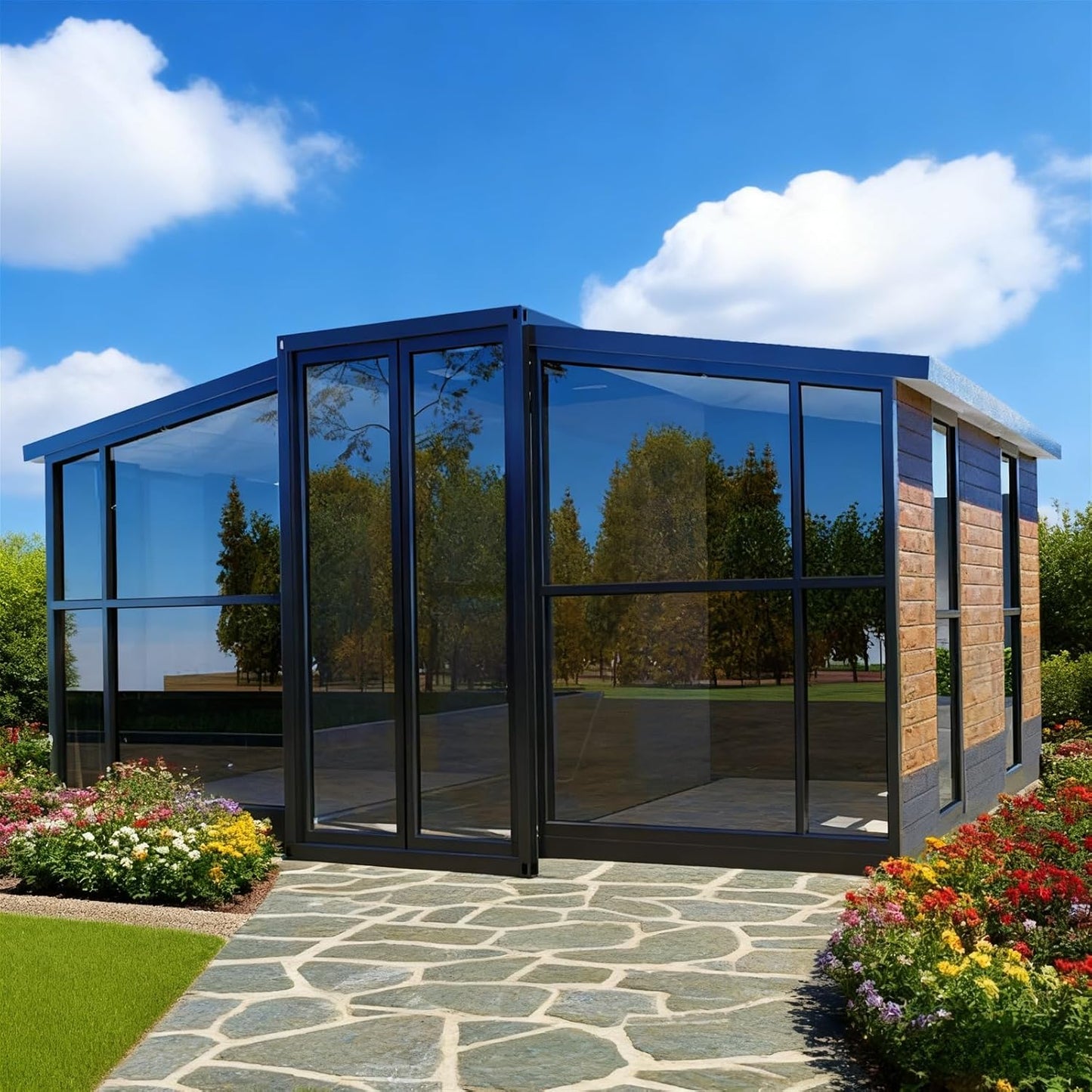 Prefab Tiny Homes for Sale with 2-3 Bedroom Kitchen & Bathroom – Modular Foldable Expandable Container Home, Custom Modern Luxury Villa, Tiny Houses to Live in for Adults, Mobile Living or Rental Use