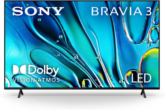 65-Inch Class 4K Ultra HD BRAVIA 3 LED Smart TV with Google TV Dolby Vision HDR, PS5 Exclusive Features, K-65S30