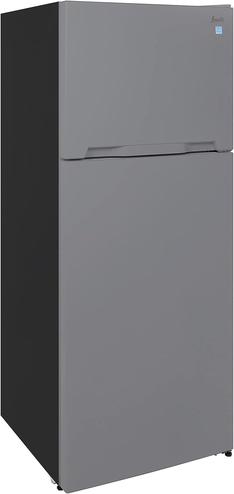 Apartment Refrigerator Freestanding Dual Door Design Fridge with Top Freezer, Adjustable Temperature Control and Frost Free Defrost, for Condo, House, Small Kitchen Use, 14.3-Cu.Ft, Metallic