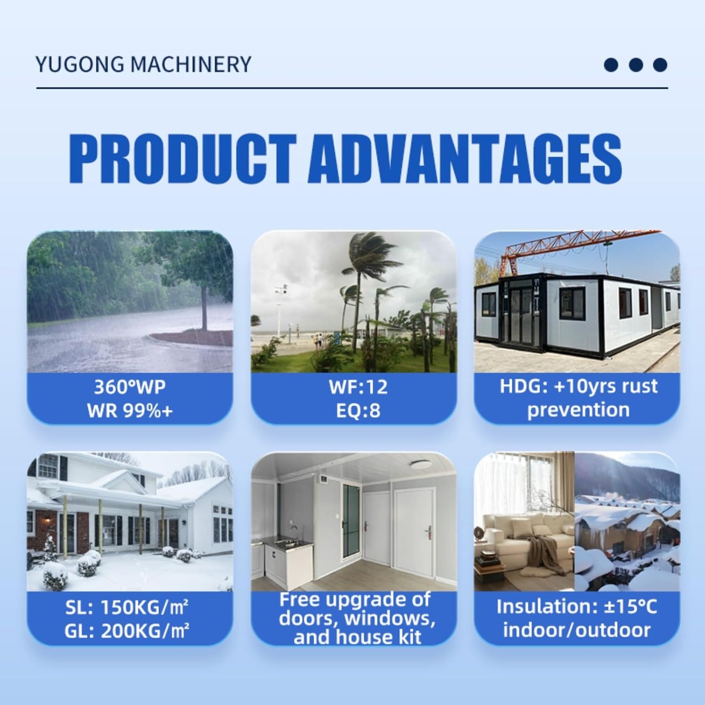 Prefab Tiny Homes for Sale with 2-3 Bedroom Kitchen & Bathroom – Modular Foldable Expandable Container Home, Custom Modern Luxury Villa, Tiny Houses to Live in for Adults, Mobile Living or Rental Use