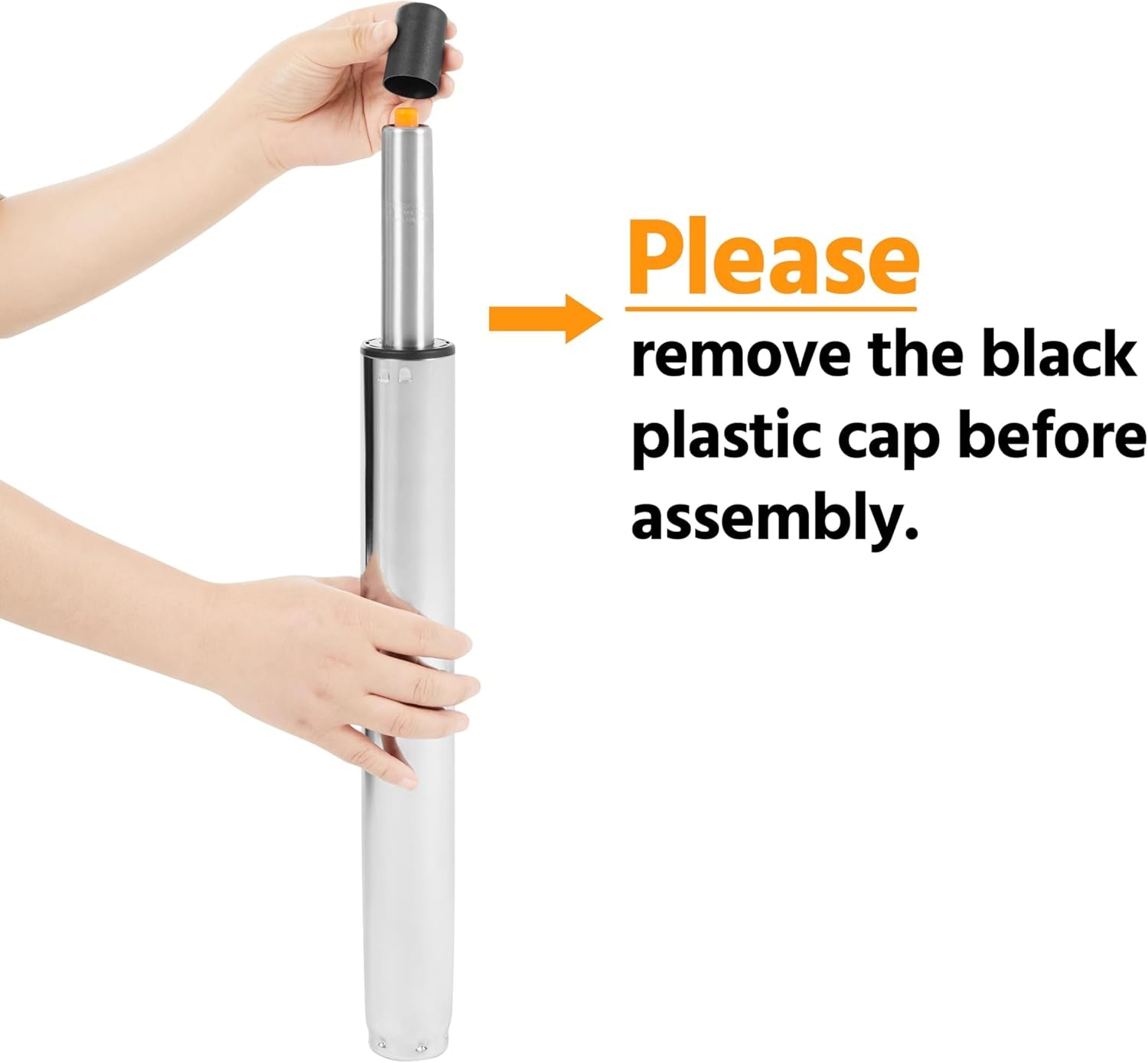 Mid-Back Office Chair with Arms Swivel PU Leather Height Adjustable Office Executive Chair, Retro Brown