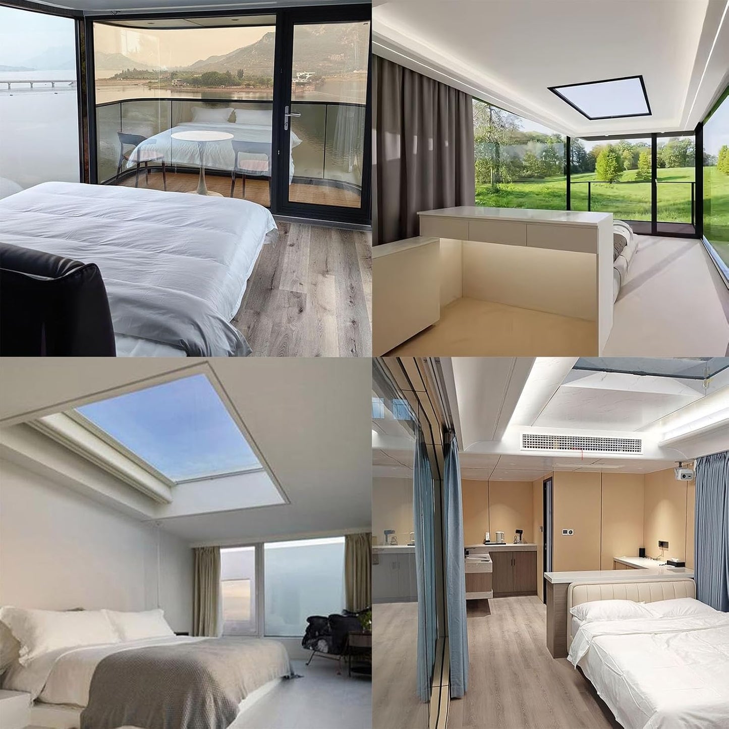 18FT Prefab Tiny Home, Container Movable House with 1 Bathroom, 1 Bedroom, Luxury Prefab Tiny House to Live in for Adults, Modular Guest Home, Office No Assembly Needed