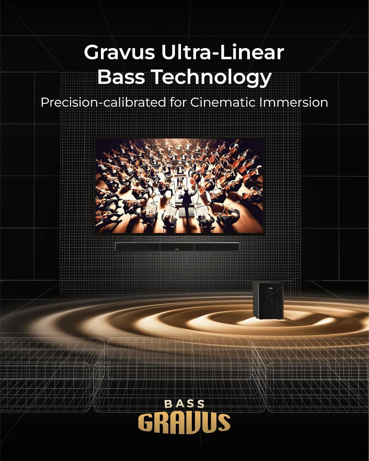 Skywave X40 5.1.2Ch Sound Bar for Smart TV W/Dolby Atmos, Wireless Surround Sound System for TV, 530W Soundbar with Wireless Subwoofer, Gan Amplifier, 4K HDR Pass-Through, HDMI Earc, BT 5.4