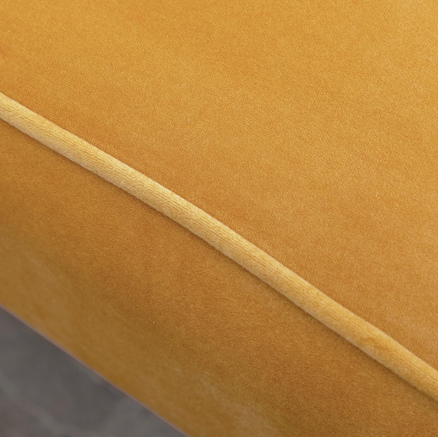 Elon Contemporary Velvet Upholstered Accent Chair, Gold